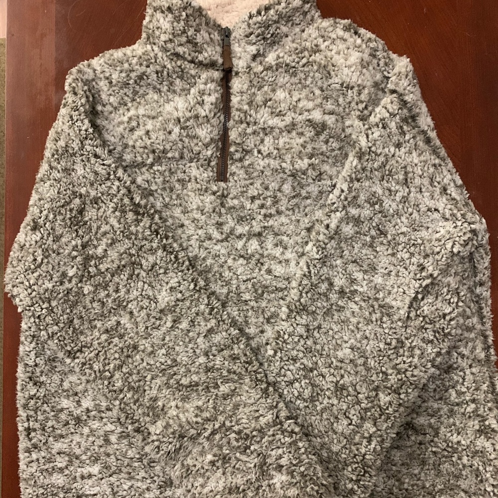 Fuzzy pullover sweater